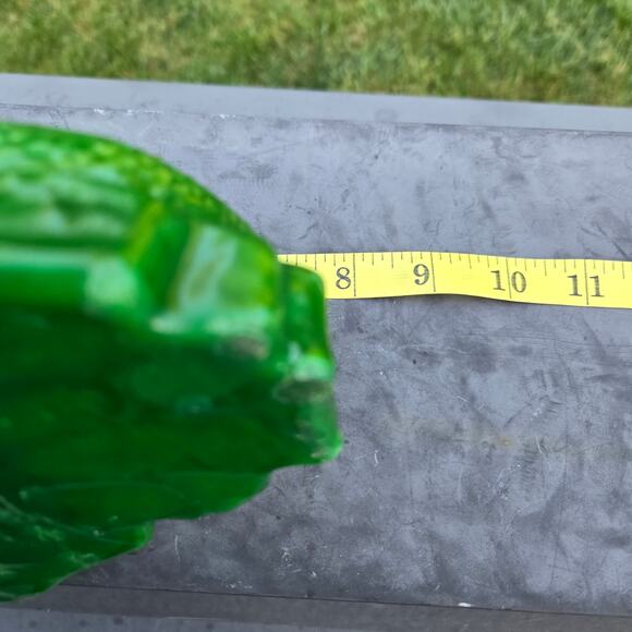 Mythical Candle Two Headed Green Dragon Red Eyes Holding Sphere Unburned *read* - Picture 10 of 15